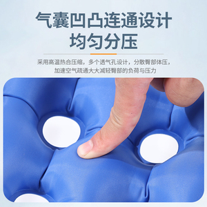 Coussin d'air anti-escarres bleu à 25 trous pour personnes âgées, patients paralysés et soins à domicile - Product Image 2