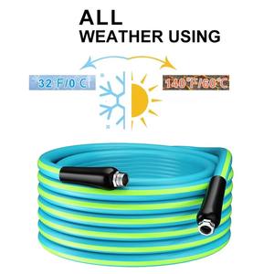 Hot Selling Durable 3 Layers PVC and Rubber Water <b>Hose</b> Solid Aluminum Fittings Burst <b>Pressure</b> Flexible PVC Garden <b>Hose</b> - Product Image 3