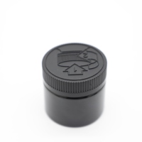 Pot d'emballage en plastique de médecine non toxique de qualité alimentaire avec couvercle résistant aux enfants 20 40 60dr 250ml 300ml Pot en plastique noir ambré blanc