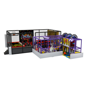 Équipement de terrain de jeu intérieur pour enfants de qualité commerciale, sur le thème du futur, doux et adapté aux enfants. Comprend un parcours d'escalade à <span class=keywords><strong>trois</strong></span> niveaux et un parcours de ninja - Product Image 6