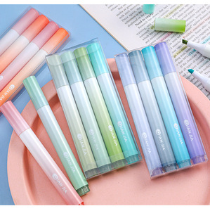 Nuovi arrivi evidenziatore graduale per la protezione degli occhi scatola per studenti marcatore per Account <span class=keywords><strong>a</strong></span> mano indicatore <span class=keywords><strong>di</strong></span> testa obliquo per tasti della <span class=keywords><strong>serie</strong></span> <span class=keywords><strong>di</strong></span> colori chiari - Product Image 5