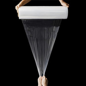 20cm-50cm materiale di imballaggio in plastica trasparente trasparente elasticizzato rotolo di pellicola rotolo di pellicola - Product Image 3