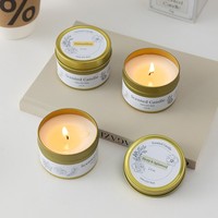 Bougie Pilier en Cire de Soja Personnalisée Couleur Or Pas Chère en Gros avec Mèche 100% Coton pour Mariage, Fêtes, Thanksgiving, Noël - Nouveauté