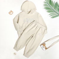 Vente chaude Conception Personnalisée Printemps Hiver Adolescent Vêtements À Capuche Bio French Terry Bébé Garçon Fille Vêtements Ensembles