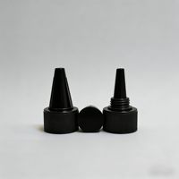 Tapones de Plástico PP - Tapones de 18/20/24/28 mm para Lociones Capilares, Dispensadores de Tinta, Tapones de Botella de Plástico con Boquilla Puntiaguda a Prueba de Fugas