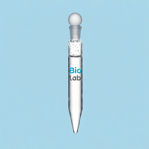 Pipeta cuentagotas de vidrio borosilicato BioLab con tapón intercambiable para uso en laboratorio - Product Image 1