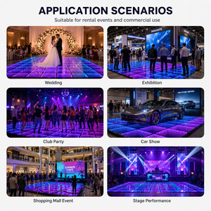 Panel de Espejo Infinito Magnético de Vidrio Templado con Luces de Escenario, Efecto 3D, DMX LED, Pista de Baile para Bodas y Fiestas - Product Image 4