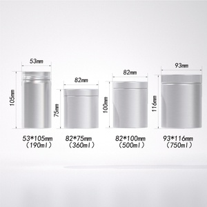 Customizable 360ml 500ml Aluminum Jar <b>for</b> Probiotic Capsule High-End Health Care Packaging - Product Image 4