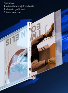 Custom Rechargeable A4 Desktop Advertising Light Box Acrylic Flashing Led <b>Table</b> Menu Restaurant <b>Card</b> Display Holder Stand - Product Image 5