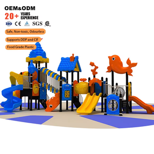 Aire de jeux extérieure sur le thème de l'océan et du château pour les communautés préscolaires, les parcs et les propriétés immobilières - Product Image 1