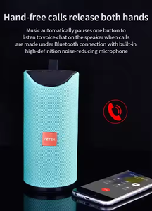 Portable Mini for BT Outdoor Wireless Speaker Waterproof Fabric Remote Control <b>Memory</b> <b>Card</b> for Home Audio Player - Product Image 4