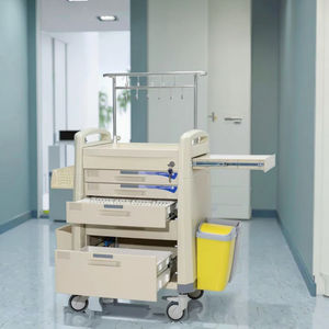 Moderne ABS Dubbele Rij IV Haak Medische Kar 5-Laags Medicijnkast Wandmontage Bevestiging Compatibiliteit Individueel Ziekenhuis Hotel - Product Image 1