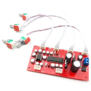 Amplifier Amplifier NE5532 Amplifier Preamp kontrol Volume pelat nada dengan pengaturan Volume keseimbangan Bass Treble