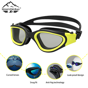 Kính thể thao góc rộng 180 độ chuyên nghiệp cho Nam kính bơi Silicon chống rò rỉ chống sương mù không thấm nước - Product Image 5