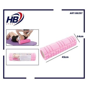 Rouleaux en mousse classiques roses pour le yoga 45x14CM pour une flexibilité et un confort améliorés dans la pratique du yoga - Product Image 3