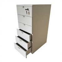 Armoire de rangement moderne en acier à 6 tiroirs grande capacité, verrouillable, autoportante, durable, gain de place, pour atelier, maison, bureau