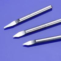 HOZLY 3A 3.175mm Fresa de grabado CNC de precisión para tallado, en forma de V, 2 filos, de carburo, herramienta de corte ODM OEM