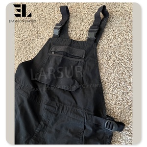 LARSUR Custom Distressed Relax Fit Twill Work Overall <strong>Men</strong> Carpenter Cargo <strong>Worker</strong> Denim <strong>Jeans</strong> Overall Workwear Canvas Jumpsuit - Product Image 3