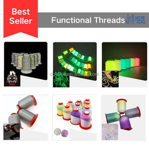 Chỉ thêu phát sáng chất lượng cao, bán buôn, chỉ thêu dạ quang mảnh, dùng cho thêu công nghiệp - Product Image 6