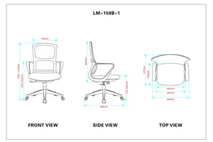 Ergonomic Home Office Computer Adjustable Mesh Desk Chairs With Wheels