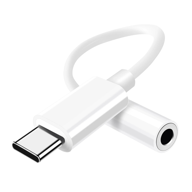 HANTAI USB 3.1 Type-C 3.5mm Headphone Adapter Male-Female Gold Plated CE ROHS for for Mobile iPad Car Microphone/MP3