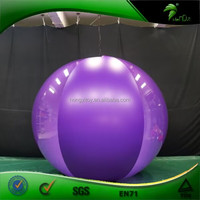 Costume gonflable Hongyi, combinaison gonflable transparente violette, boule roulante gonflable