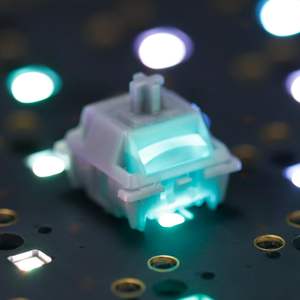 YMDK GATERON 5 broches Smoothie <span class=keywords><strong>Silver</strong></span> <span class=keywords><strong>Speed</strong></span> Linear POM Housing Stem RGB SMD DIY Hotswap Switches pour <span class=keywords><strong>clavier</strong></span> mécanique - Product Image 5