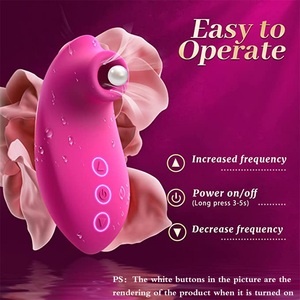 Vibrador de succión de silicona Juguetes sexuales para adultos con 10 velocidades, Juguetes sexuales impermeables recargables para mujeres Parejas femeninas Placer - Product Image 5