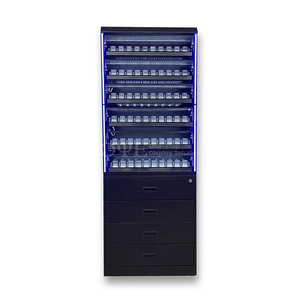 Khói cửa hàng phụ kiện thuốc lá Kệ thuốc lá hiển thị đứng với Tủ lưu trữ LED chiếu sáng thuốc lá cửa hàng thuốc lá kệ - Product Image 1