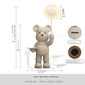 Ours de luxe écologique fait à la main résine meuble TV et canapé décoration de sol cadeau d'affaires mobile résine artisanat produit - Product Image 5