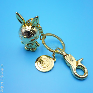 Custom Die Cast 3D Metal <b>Keychain</b> Zinc Alloy Carabiner <b>Anime</b> Figurine Gift Set - Product Image 1