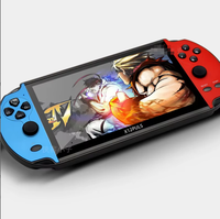 Console de jeu portable X12PLUS PSP à grand écran 7 pouces, rétro FC Arcade, double joystick, filaire, pour enfants, transfrontalière
