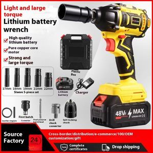 ANDUUK-<span class=keywords><strong>Pistola</strong></span> <span class=keywords><strong>de</strong></span> <span class=keywords><strong>Impacto</strong></span> Eléctrica con Taladro Eléctrico, Juego <span class=keywords><strong>de</strong></span> Herramientas <span class=keywords><strong>de</strong></span> Reparación <span class=keywords><strong>de</strong></span> Automóviles, Juego <span class=keywords><strong>de</strong></span> Llaves Eléctricas - Product Image 2