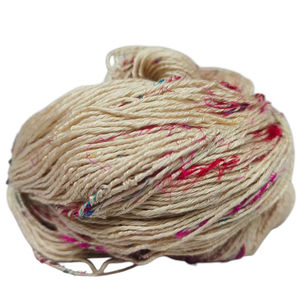 Maharaja 210nm Indian Hand Spun <b>Silk</b> Stock Textile Soft Red White Embroidery Weaving Knitting Capet Yarn 100% <b>Silk</b> Product Dyed - Product Image 5