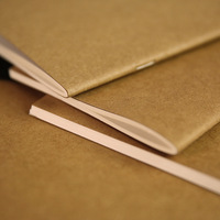 Carnet de voyage standard 21*11cm, noyau intérieur cousu à la selle, papier kraft, recharge de journal, pages intérieures de journal de voyage en papier kraft