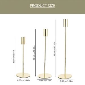 Support de bougie long et compact le plus avantageux pour bougies d'église, centre de table de mariage - Product Image 2