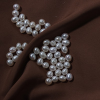 Perles de culture d'eau douce naturelles blanches en forme de riz de 6 mm en vrac pour la création de bijoux DIY uniques