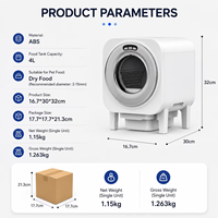 Bac à litière automatique intelligent de qualité supérieure, grande capacité 70L, avec caméra vidéo et moniteur via application, désodorisation UV, toilette sécurisée pour chat