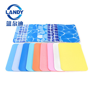 ฟิล์มตกแต่งพีวีซี Landy สำหรับพื้นสระว่ายน้ำ รูปทรงสี่เหลี่ยมผืนผ้า แผ่นรองกันน้ำ สำหรับโรงแรม รีสอร์ท วิลล่า - Product Image 2