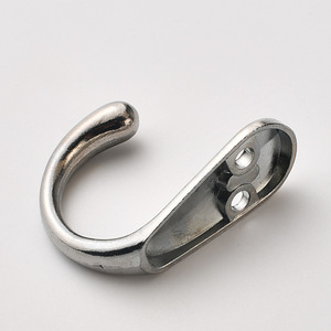Single Metal <b>Wall</b> <b>Hook</b> Silver Rust Resistant Coat <b>Hook</b> For Home Use - Product Image 2