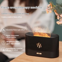Mini humidificateur de bureau intelligent créatif d'un an avec aromathérapie à flamme ultrasonique alimenté par USB pour la maison et l'hôtel