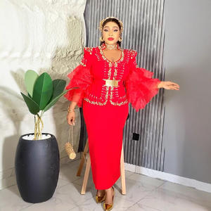 Nuovo stile africano moda femminile europeo americano Cross-Border Plus Size vestito aderente Casual Party Dashiki - Product Image 3