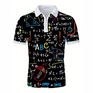 Camiseta personalizada para homens, camisas polo com zíper para golfe, roupas, camisas polo para homens