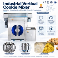 Mélangeur vertical de pâte à biscuits en acier inoxydable PLC, mélangeur industriel de biscuits pour la production de biscuits moelleux en boulangerie