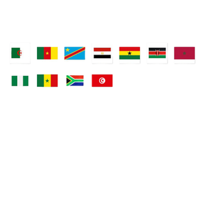 Banderas Nacionales Africanas Impresas en Serigrafía, 100% Poliéster, 3x5 pies, Listas para Enviar, Banderas de Todos los Países - Product Image 1