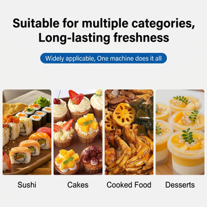 Vitrine Réfrigérée Commerciale de Comptoir pour Sushi, Réfrigérateur de Présentation 42L 52L 62L 132L en Acier Inoxydable pour Aliments Froids - Product Image 2