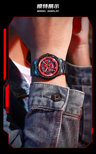 Nouvelle Montre Originale 3D Officielle <span class=keywords><strong>Anime</strong></span> à Quartz avec Cadran Rotatif 360° <span class=keywords><strong>en</strong></span> Forme de Roue de Moto, Étanche, Vente <span class=keywords><strong>en</strong></span> Gros - Product Image 4