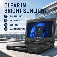 Getac X600 Laptop Robusto da 15,6 Pollici, Workstation per Logistica e Settore Petrolifero e del Gas, Rinforzato con Processore Intel