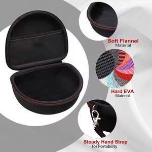 Bolsa de almacenamiento para auriculares EVA con cierre de cremallera resistente al agua, funda protectora de viaje para auriculares Beats Studio, color negro - Product Image 2
