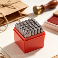 Ensemble de 36 poinçons lettres et chiffres en acier, tampons alphabétiques, outil de poinçonnage métallique pour cuir, bijoux, bois, bricolage